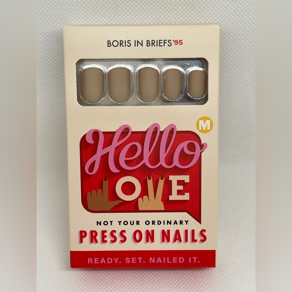 Hello Love Boris in Briefs Press On Nails